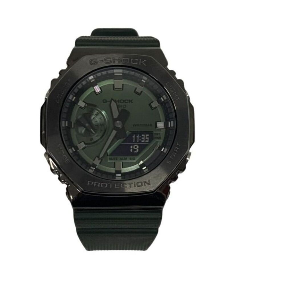 CASIO G-SHOCK ANALOG-DIGITAL 2100 Series GM-2100B-3AJF Khaki Black Resin Stai...
